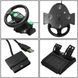 Гоночный игровой руль с педалями для компьютера 3в1 Vibration Steering компьютерный руль для гонок 20500000008 фото 5